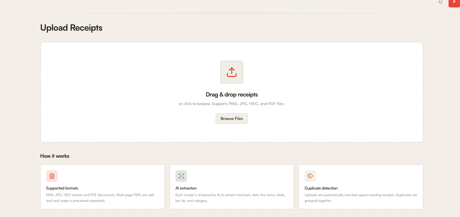 Tracklified upload page